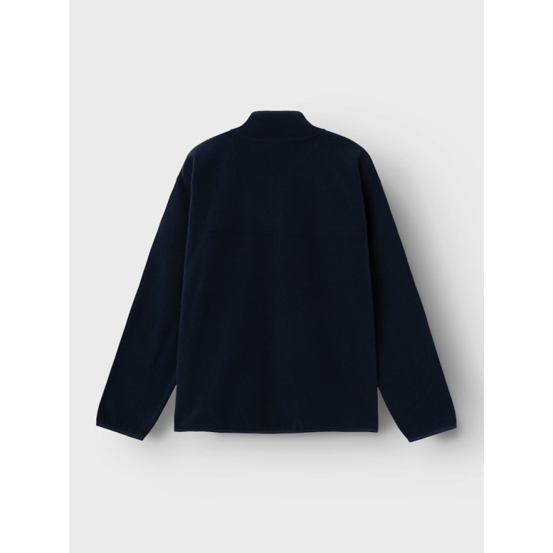 LMTD Nooa langærmet half zip fleece overtrøje - Dark Sapphire