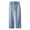 LMTD Bett brede mellem talje denim jeans - Light Blue Denim