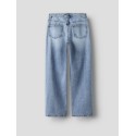 LMTD Bett brede mellem talje denim jeans - Light Blue Denim