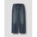LMTD Bett brede mellem talje denim jeans - Vintage Dark Blue Denim
