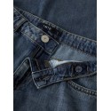 LMTD Bett brede mellem talje denim jeans - Vintage Dark Blue Denim