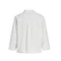 JJXX Caro poplin langærmet bluse - Blanc de Blanc