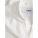 JJXX Caro poplin langærmet bluse - Blanc de Blanc