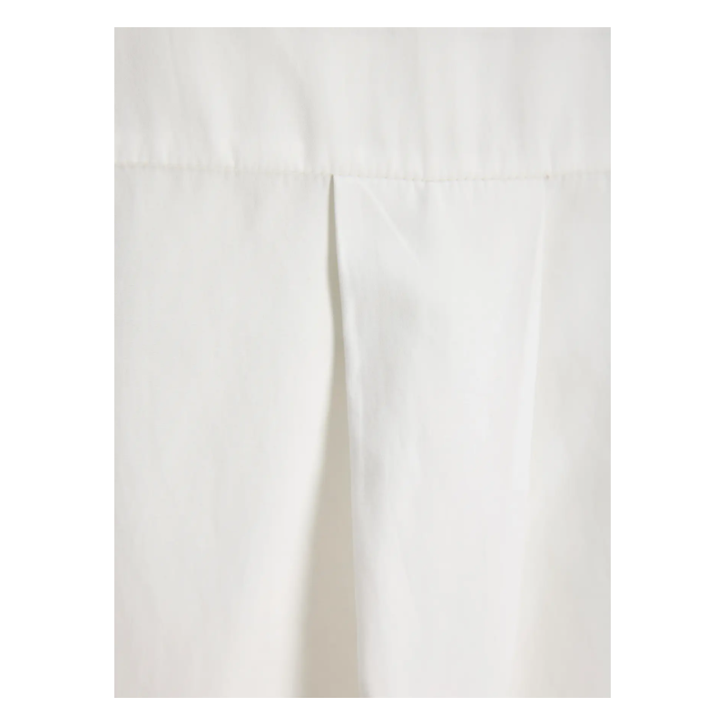 JJXX Caro poplin langærmet bluse - Blanc de Blanc