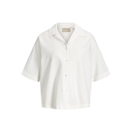 JJXX Alia struktureret 3/4 relaxed skjorte - Blanc de Blanc