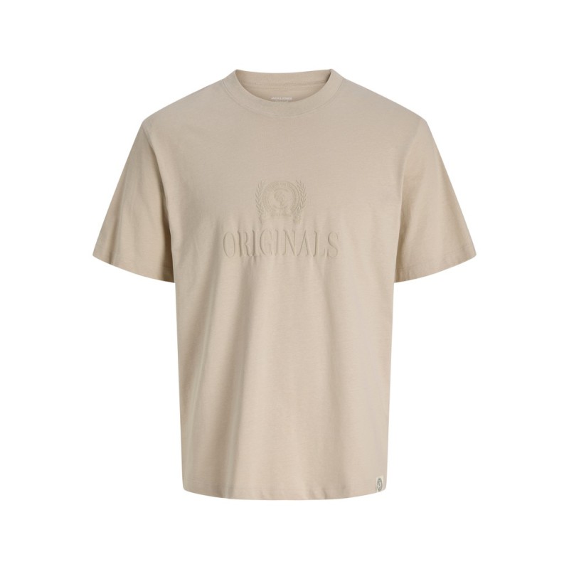JACK & HONES Frederiksberg monogram kortærmet t-shirt -  Feather Gray