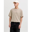 JACK & HONES Frederiksberg monogram kortærmet t-shirt -  Feather Gray
