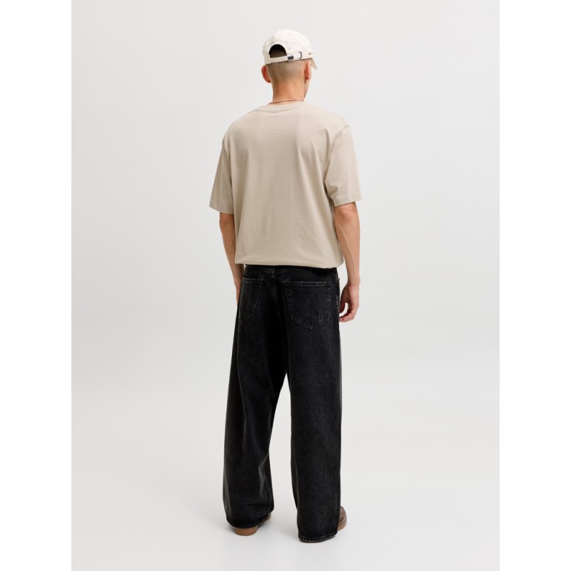 JACK & HONES Frederiksberg monogram kortærmet t-shirt -  Feather Gray