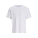 JACK & HONES Frederiksberg monogram kortærmet t-shirt - Bright White