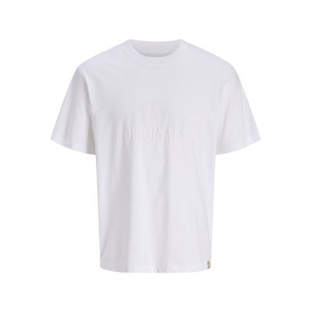 JACK & HONES Frederiksberg monogram kortærmet t-shirt - Bright White