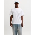 JACK & HONES Frederiksberg monogram kortærmet t-shirt - Bright White