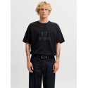JACK & HONES Frederiksberg monogram kortærmet t-shirt - Sort