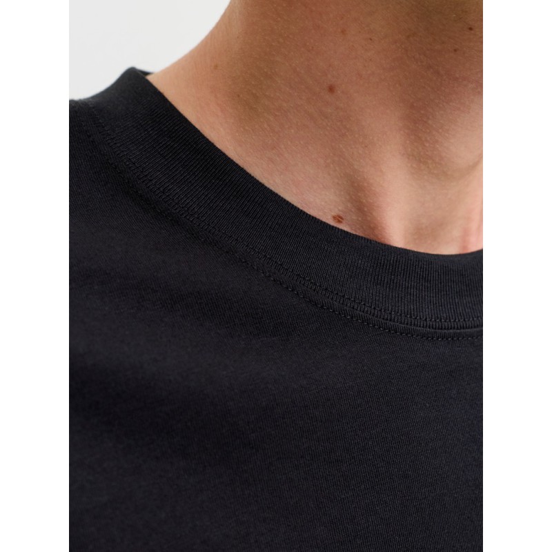 JACK & HONES Frederiksberg monogram kortærmet t-shirt - Sort