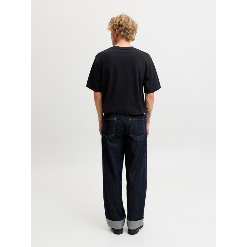 JACK & HONES Frederiksberg monogram kortærmet t-shirt - Sort