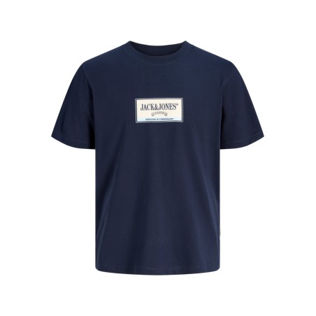 JACK & JONES PLUS Frederiksberg grafisk box kortærmet t-shirt - Sky Captain