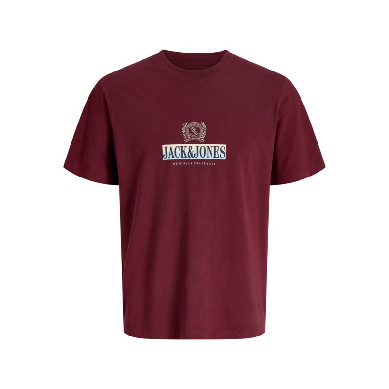 JACK & JONES PLUS Frederiksberg grafisk box kortærmet t-shirt - Chocolate Truffle