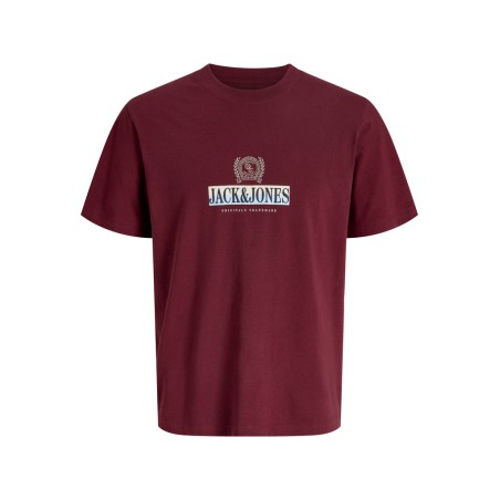 JACK & JONES PLUS Frederiksberg grafisk box kortærmet t-shirt - Chocolate Truffle