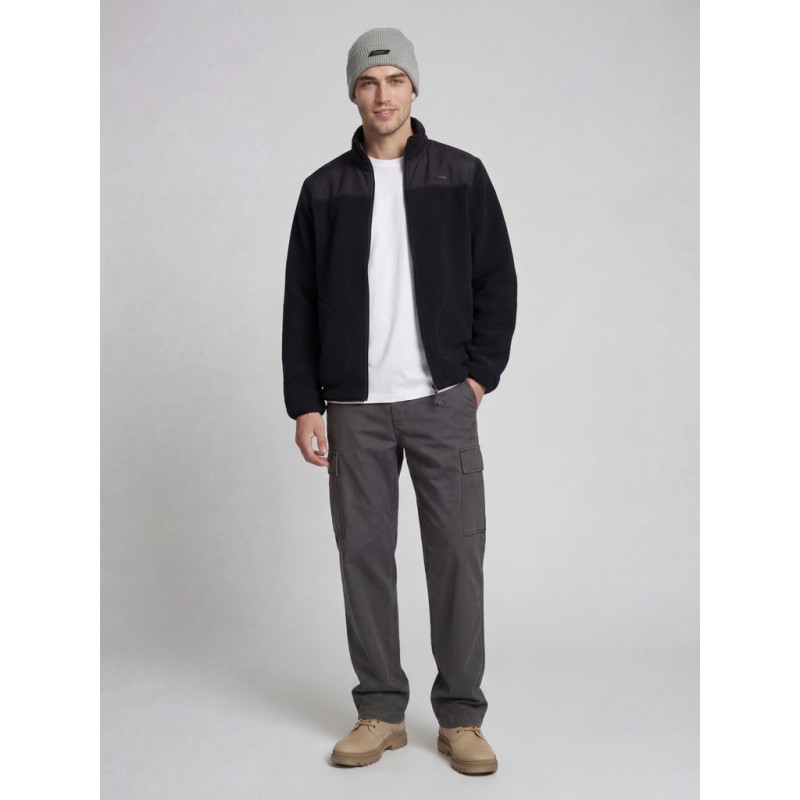 JJ REBEL Hike teddy jakke - Sort
