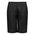 ONLY CARMAKOMA Goa lange hør shorts - Sort