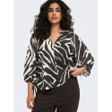 ONLY CARMAKOMA Carrie 3/4 snøre top - Birch