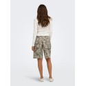 ONLY Banu højtaljet camoflage bermuda shorts - Smokey Olive