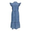 ONLY Shania flæse midi denim kjole - Medium Blue Denim