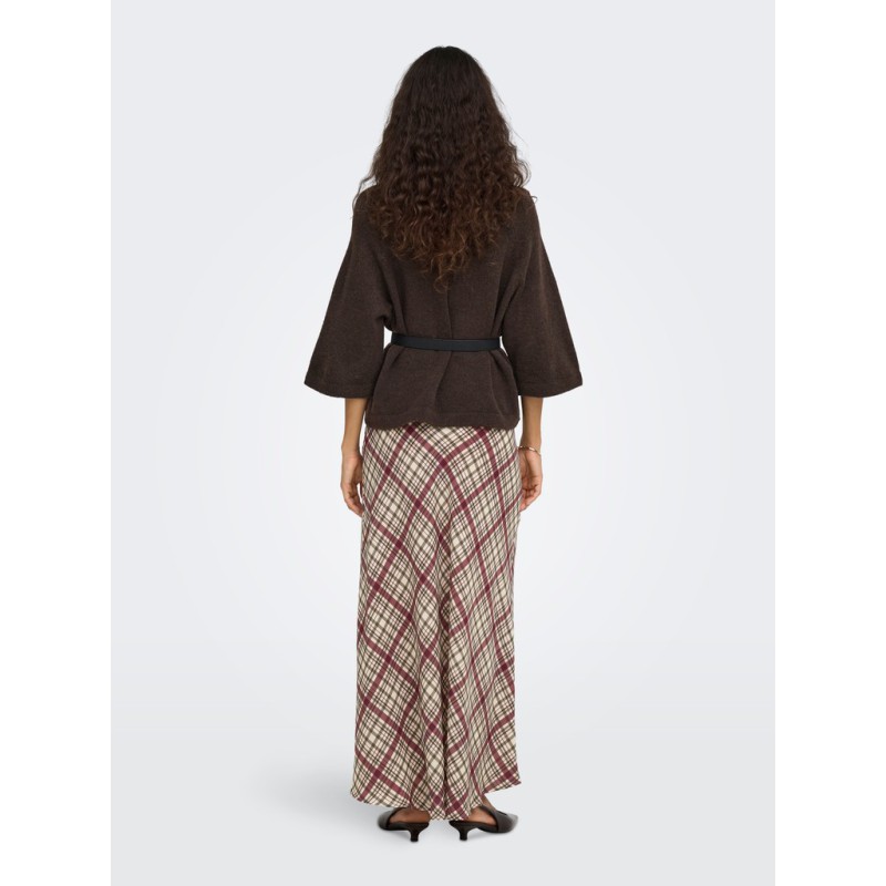 ONLY Simoni 3/4 strik pullover - Coffee Bean