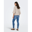 ONLY Simoni 3/4 Strik Pullover - Pumice Stone