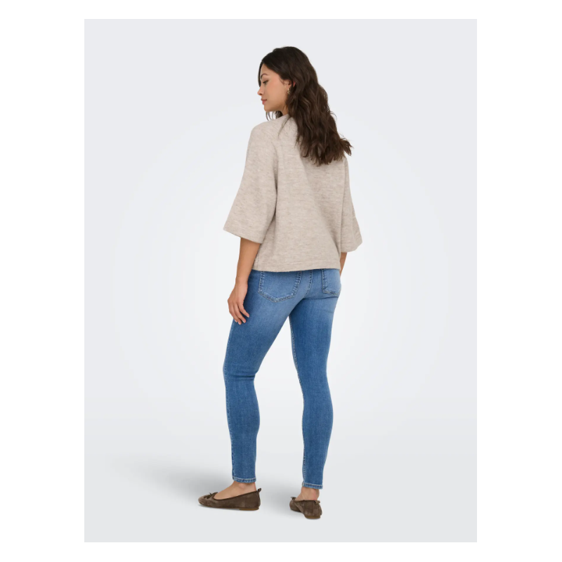 ONLY Simoni 3/4 Strik Pullover - Pumice Stone