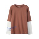 NAME IT KIDS Lauge langærmet relaxed top - Imperial Topaz