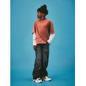 NAME IT KIDS Lauge langærmet relaxed top - Imperial Topaz