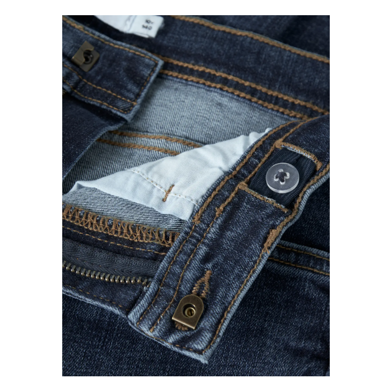 NAME IT KIDS Ryan straight denim jeans - Dark Blue Denim