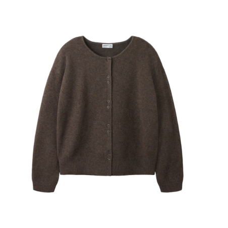 NAME IT KIDS lemina langærmet cardigan - Chocolate Brown