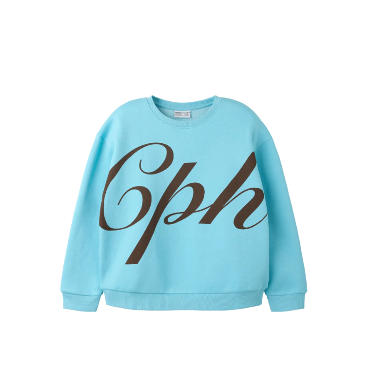 NAME IT KIDS Lana langærmet relaxed sweatshirt - Milky Blue