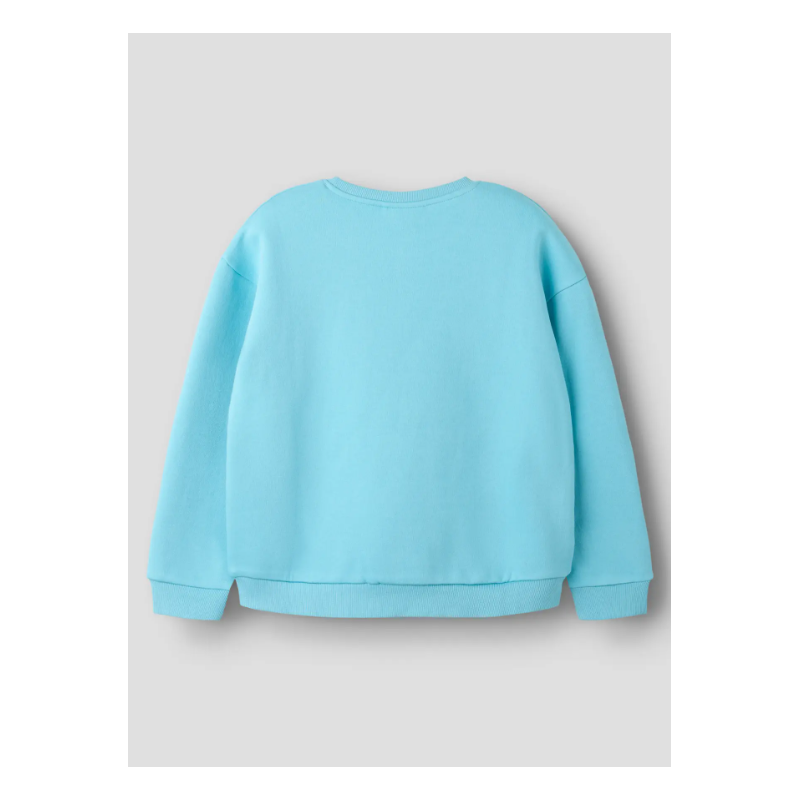 NAME IT KIDS Lana langærmet relaxed sweatshirt - Milky Blue