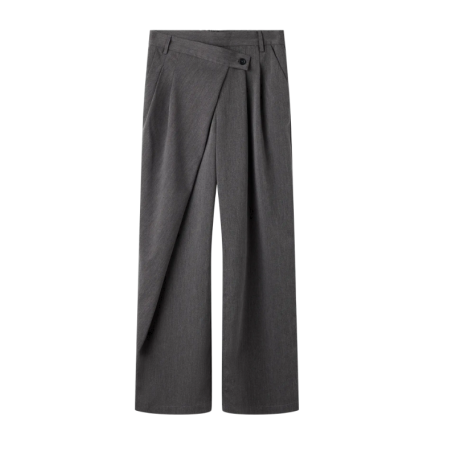 NAME IT KIDS Lulu brede bukser - Grey Melange