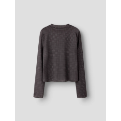 NAME IT KIDS Likka langærmet top - Chocolate Brown