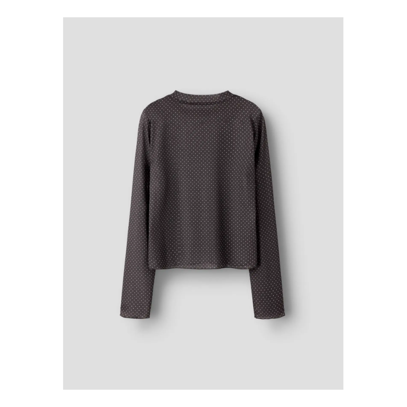 NAME IT KIDS Likka langærmet top - Chocolate Brown