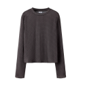 NAME IT KIDS Likka langærmet top - Chocolate Brown