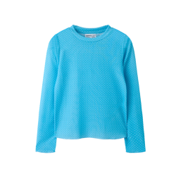 NAME IT KIDS Likka langærmet top - Milky Blue