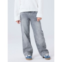 NAME IT KIDS Rose brede jeans - Medium Grey Denim
