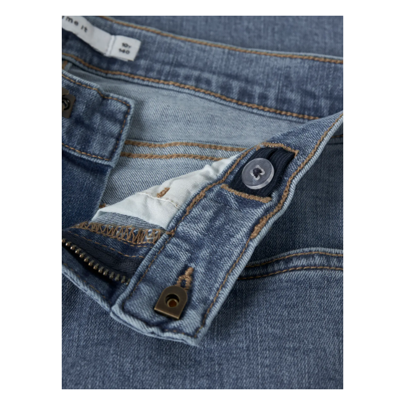 NAME IT KIDS Rose brede jeans - Medium Blue Denim