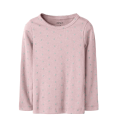 NAME IT Mini Lona langærmet x-slim top - Violet Ice