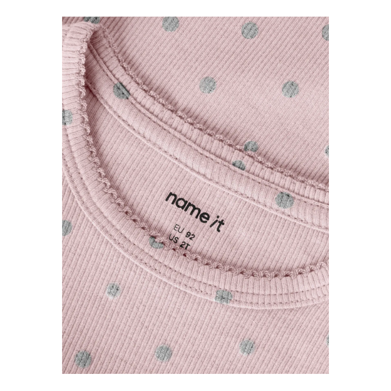 NAME IT Mini Lona langærmet x-slim top - Violet Ice