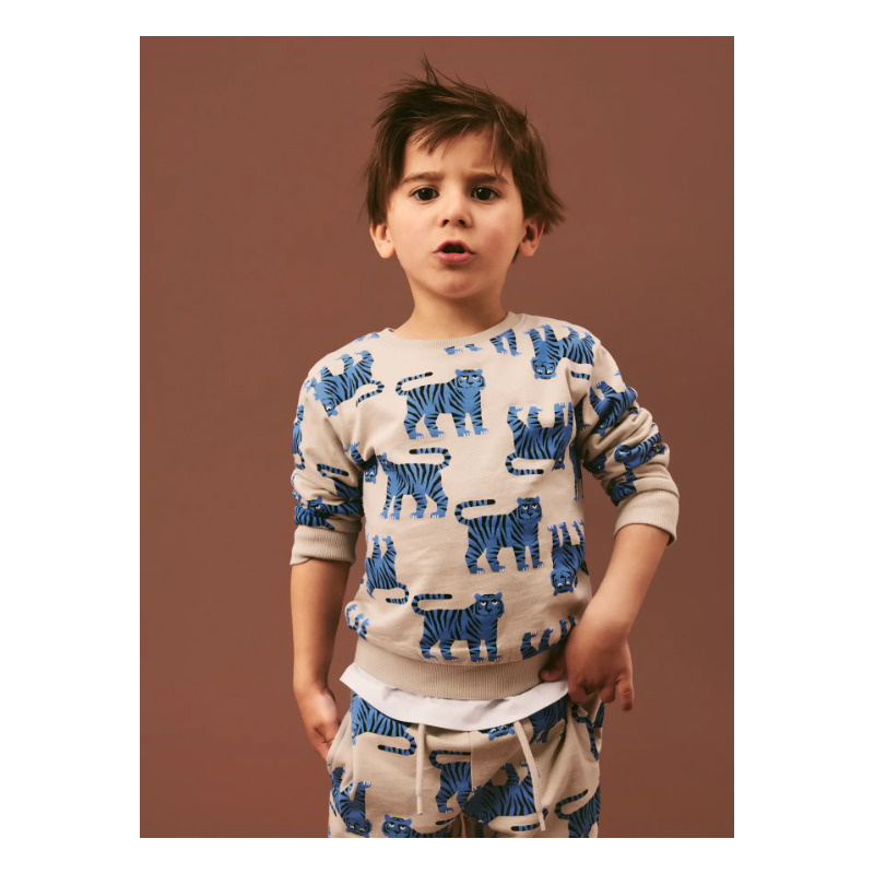 NAME IT Mini Larson langærmet sweatshirt - Peyote