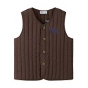 NAME IT Mini Leon quilted vest - Chocolate Brown