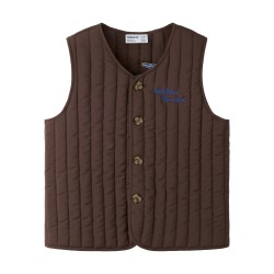 NAME IT Mini Leon quilted vest - Chocolate Brown