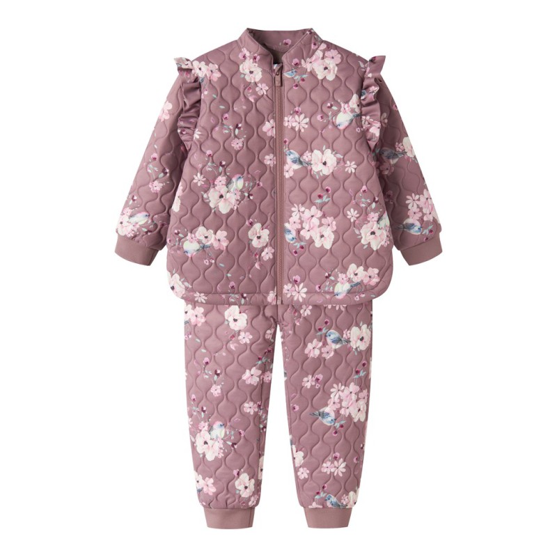 NAME IT Mini Moon Quiltet Sæt - Wistful Mauve BIRD