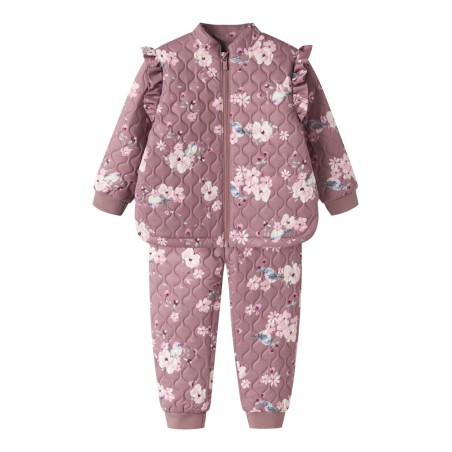 NAME IT Mini Moon Quiltet Sæt - Wistful Mauve BIRD
