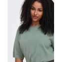 ONLY CARMAKOMA Loyal 2/4 rund hals pullover -Chinois Green